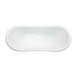 69" Rosalind Acrylic Clawfoot Tub - Roll Top - Imperial Feet, , large image number 3
