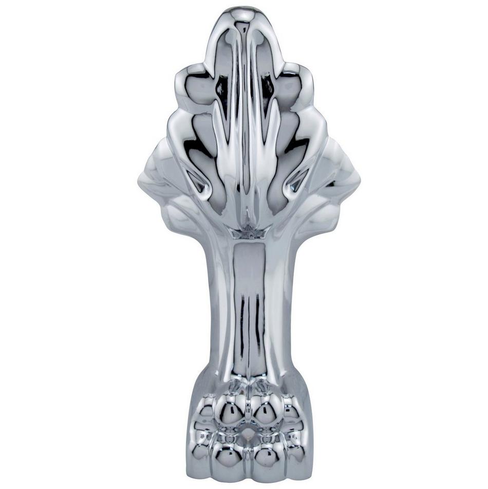 69" Rosalind Acrylic Tub - Chrome Lion Feet - Tap Deck - No Faucet Holes-Daisy Wheel Drain, , large image number 2