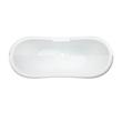 69" Rosalind Acrylic Tub - Nickel Lion Feet - Tap Deck - No Faucet Holes-Daisy Wheel Drain, , large image number 4