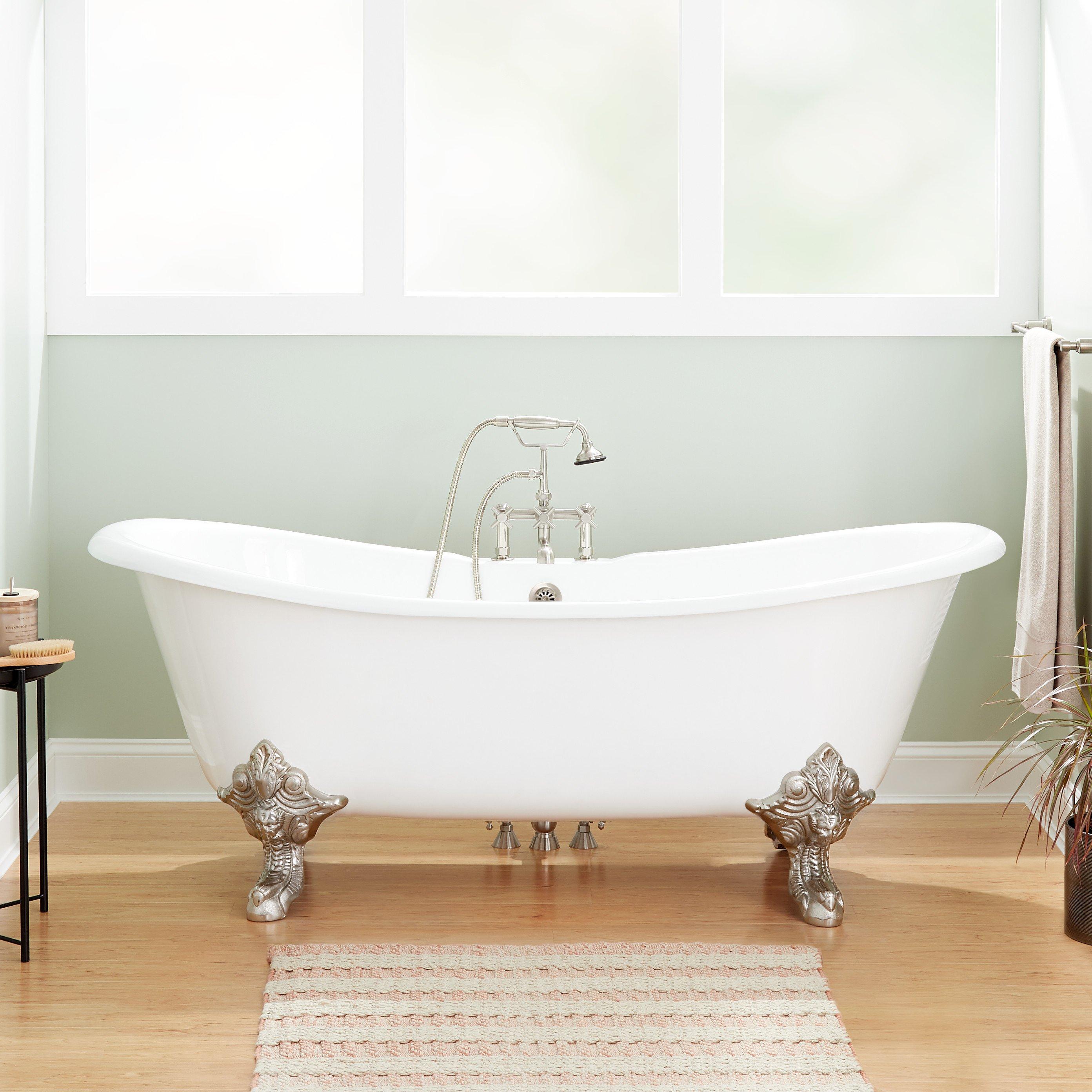 6ft clawfoot clearance bathtub