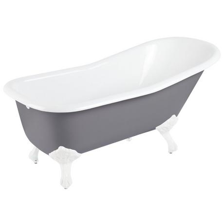 66" Goodwin Cast Iron Clawfoot Tub - Imperial Feet