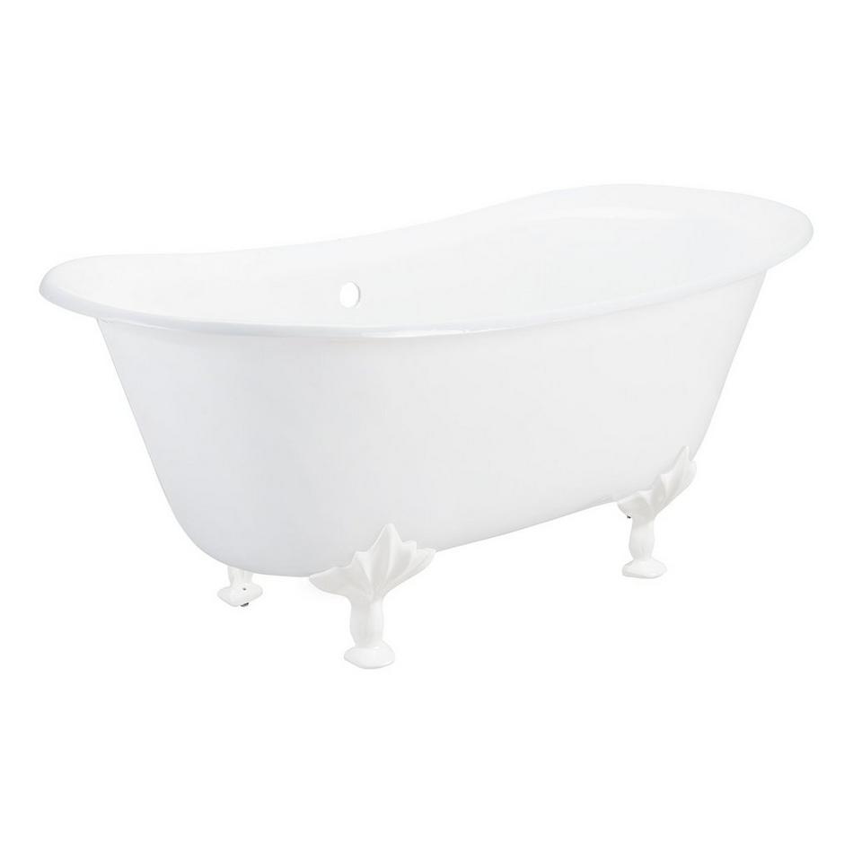 68" Waller Cast Iron Clawfoot Double Slipper Tub - Modern Feet, , large image number 9