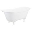 68" Waller Cast Iron Clawfoot Double Slipper Tub - Modern Feet, , large image number 9