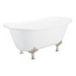 68" Waller Cast Iron Clawfoot Double Slipper Tub - Modern Feet, , large image number 5