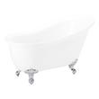 61" Ultra Acrylic Slipper Clawfoot Tub - Roll Top - Imperial feet, , large image number 7