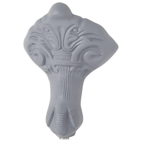 66" Goodwin Cast Iron Slipper Clawfoot Tub - Tap Deck - 7" Tap Holes - Imperial Feet