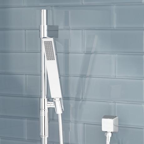 Hibiscus Simple Select Shower System with Rainfall Shower and Hand Shower