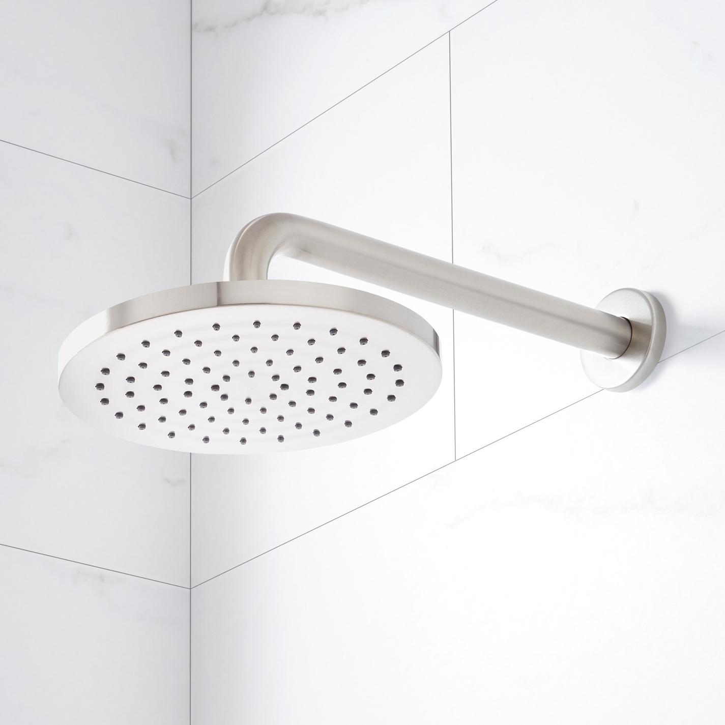 Lentz Pressure Balance Shower System With Lever Handles - Brushed ...