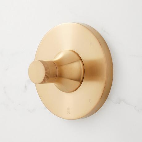 Lentz Pressure Balance Shower System With Knob Handles