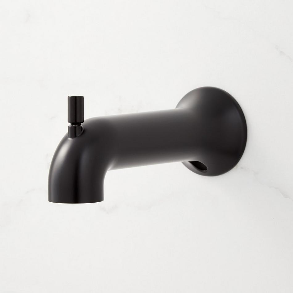 Lentz Pressure Balance Tub and Shower System - Lever Handles  - Matte Black, , large image number 2