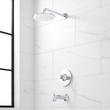 Lentz Pressure Balance Tub and Shower System - Knob Handles - Chrome, , large image number 0