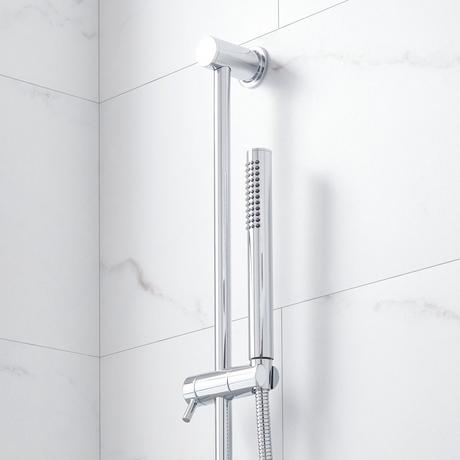 Lentz Pressure Balance Shower System With Hand Shower - Lever Handles - Chrome