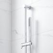 Lentz Pressure Balance Shower System With Slide Bar and Hand Shower - Knob Handles - Chrome, , large image number 2