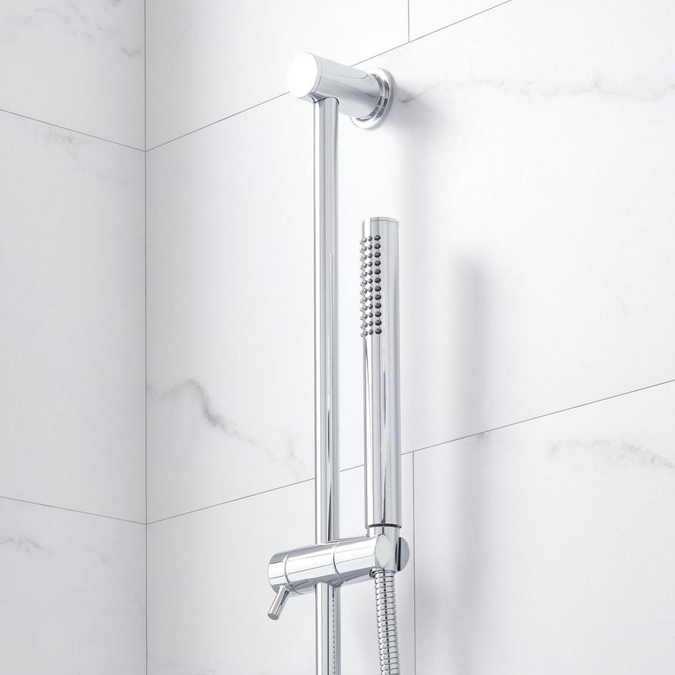 Lentz Pressure Balance Shower System With Hand Shower - Knob Handles - Chrome, , large image number 2