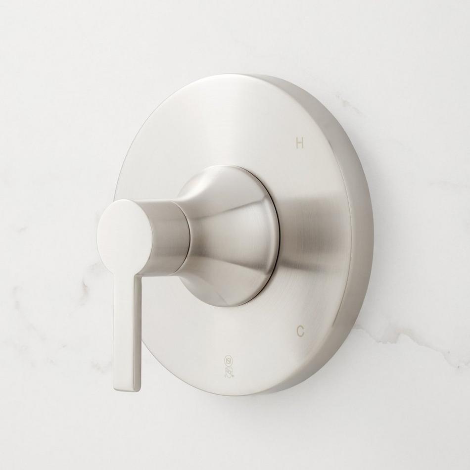 Lentz Pressure Balance Shower System With Rainfall Shower & Hand Shower - Lever Handles - Br. Nickel, , large image number 3