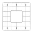Grid for 18" Square Fireclay Prep Sink, , large image number 0