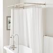 Gooseneck Shower Conversion Kit with Hand Shower - 60" x 27" D Style Shower Ring, , large image number 1