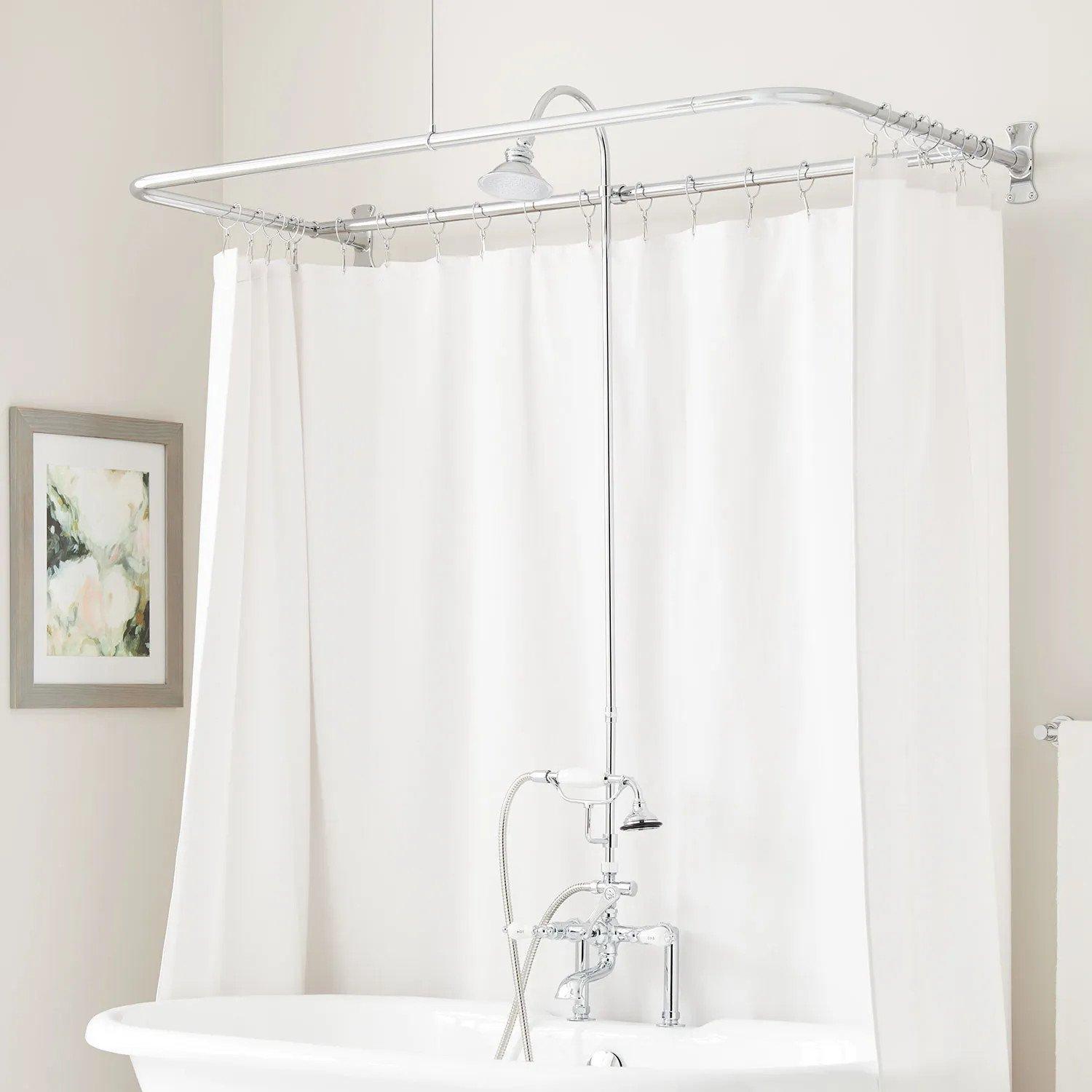 Clawfoot tub shower best sale attachment