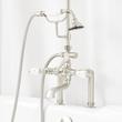 English Side Mount Conversion Kit with Hand Shower - 60" x 27" D Style Shower Ring - Brushed Nickel, , large image number 2