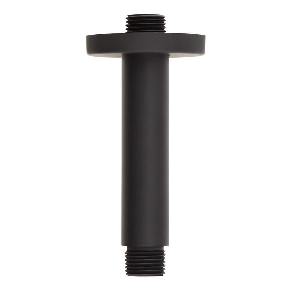4" Round Ceiling-Mount Shower Arm - Matte Black, , large image number 0