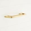 Abreau Solid Brass Cabinet Pull -  4" - Satin Brass, , large image number 0