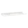 73" Marble Double Top for Undermount Sinks - 42" Centers - 8"Faucet Holes - Carrara - White Sink, , large image number 0