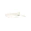 31"x22" 3cm Quartz Vanity Top for Rect. Undermount Sink-30-1/2" Drain Centers-Arctic Wht.-Wht. Sink, , large image number 0