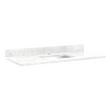 49" x 22" 3cm Marble Vanity Top for Rect. Undermount Sink-1 Hole Centered - Carrara - White Sink, , large image number 0