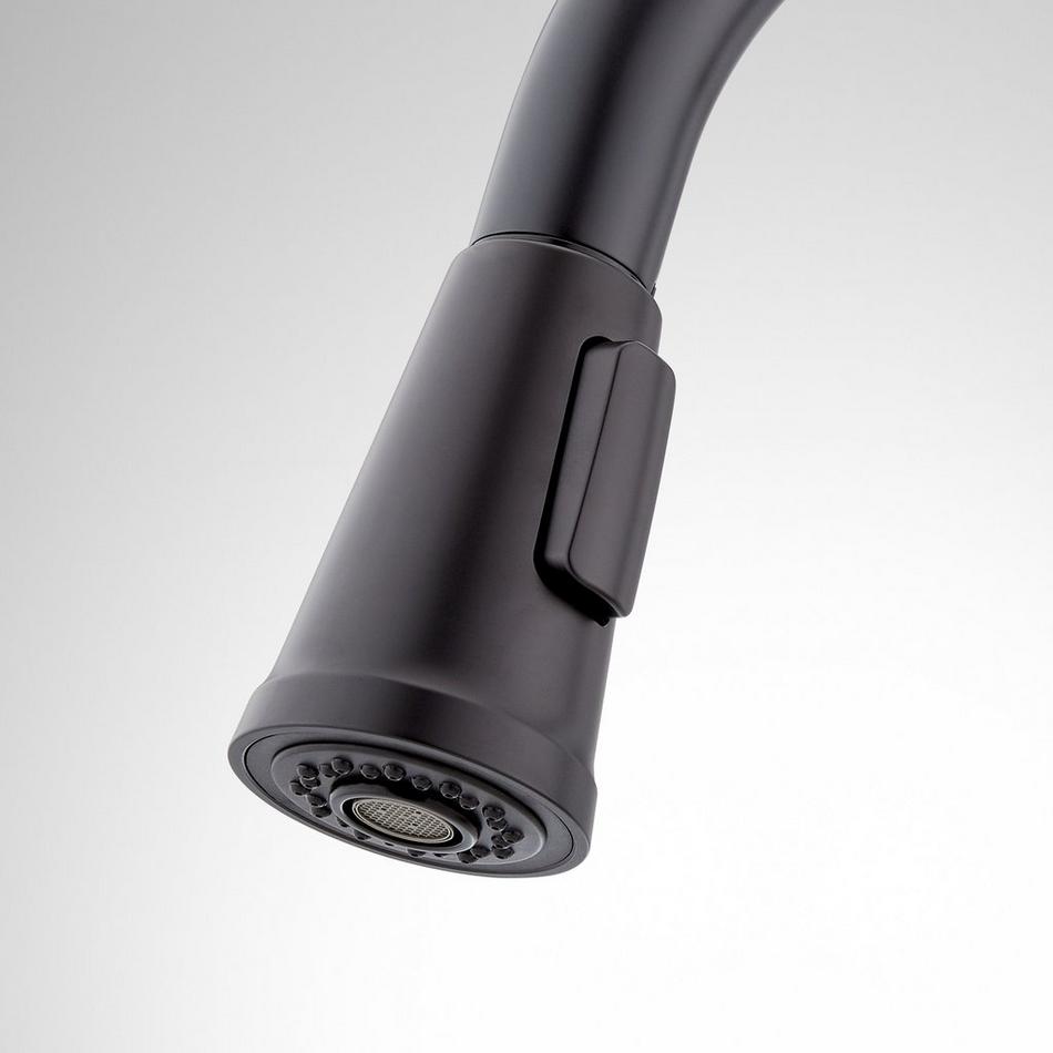 Greyfield Single-Hole Pull-Down Kitchen Faucet - Matte Black, , large image number 3