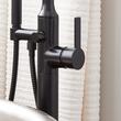 Lentz Freestanding Tub Faucet with rough-in valve - Lever Handle - Matte Black, , large image number 4