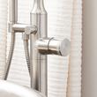 Lentz Freestanding Tub Faucet with rough-in valve - Knob Handle - Brushed Nickel, , large image number 4