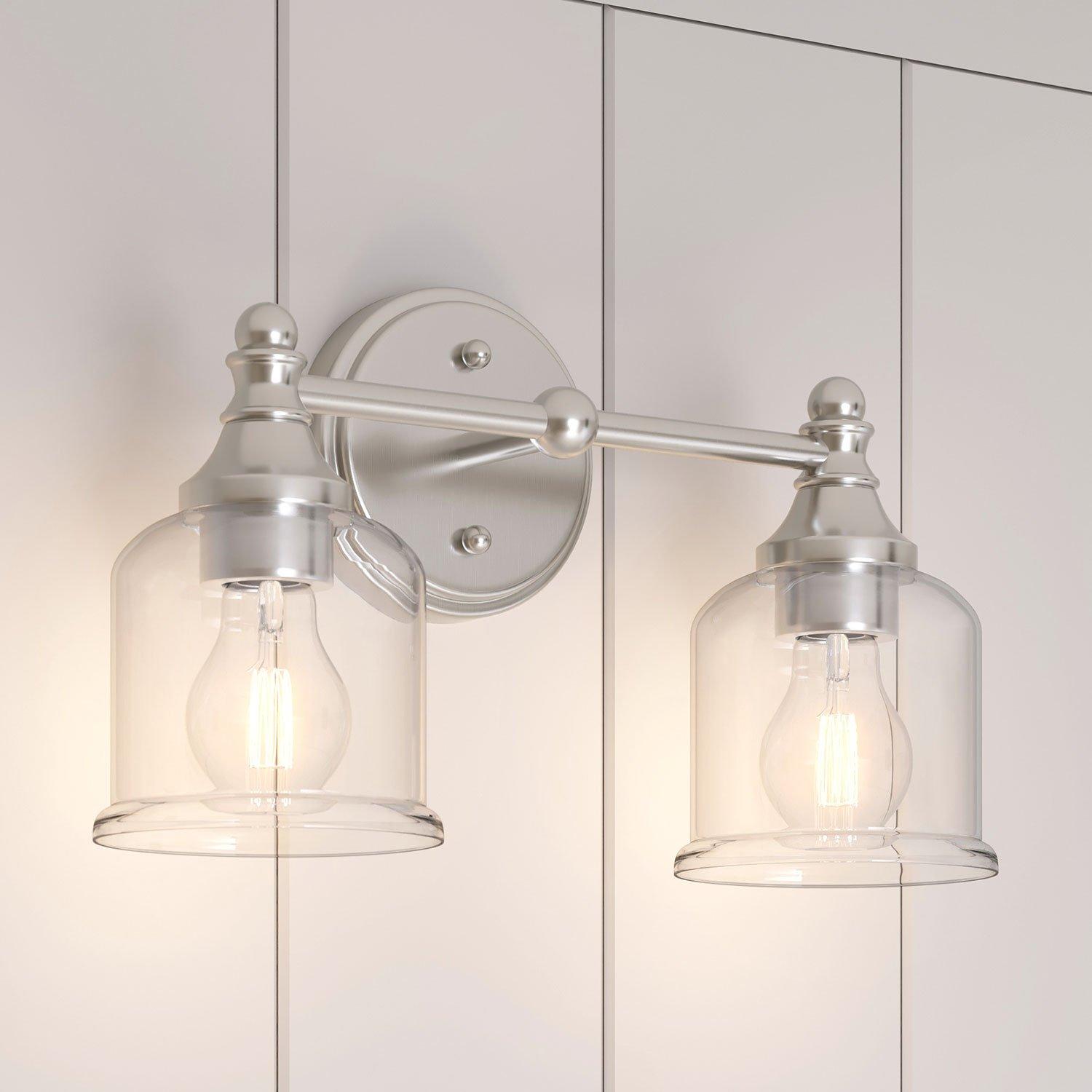 Two bulb on sale vanity light