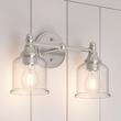 Hesby 2-Light Vanity Light - Clear Shade, , large image number 0