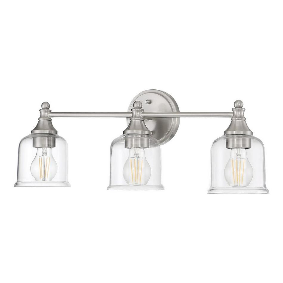 Hesby 3-Light Vanity Light - Clear Shade, , large image number 4