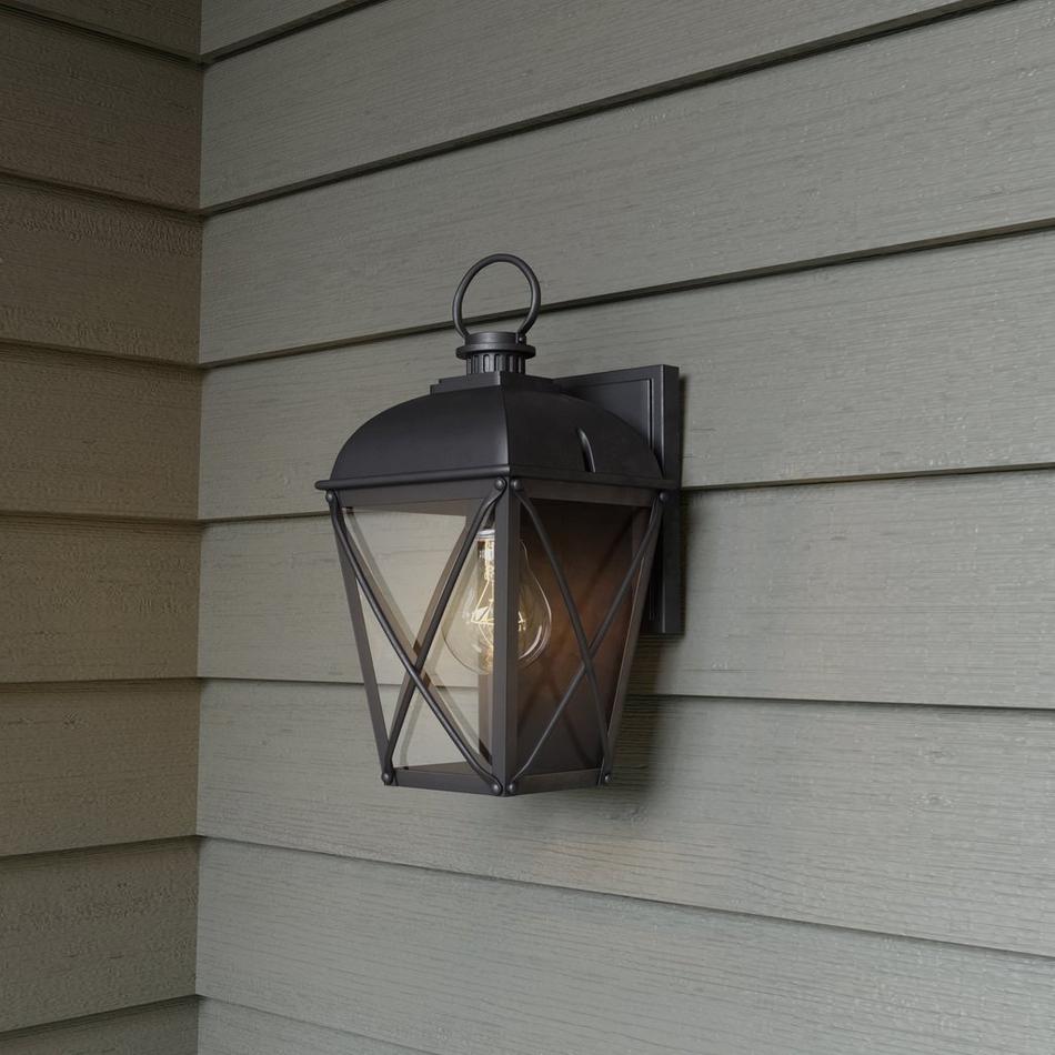 Fair Avenue 13" Tall Outdoor Wall Sconce - Black, , large image number 1