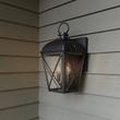 20" Fair Avenue 2-Light Outdoor Entrance Wall Sconce - Black, , large image number 1