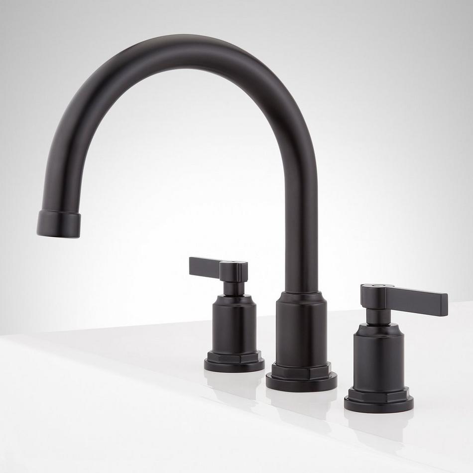 Greyfield 3-Hole Roman Tub Faucet and Valve - Matte Black, , large image number 4
