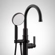 Greyfield Freestanding Tub Faucet and Rough-In Valve with Stops - Matte Black, , large image number 1
