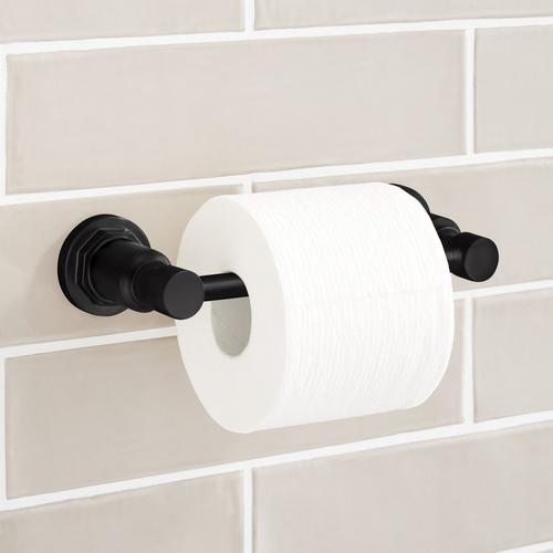 Greyfield Toilet Paper Holder - Matte Black