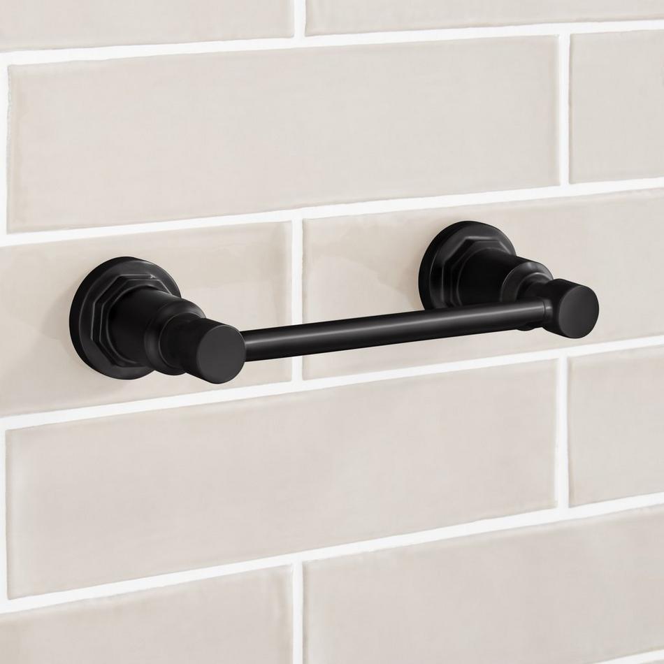 Greyfield Toilet Paper Holder - Matte Black, , large image number 1