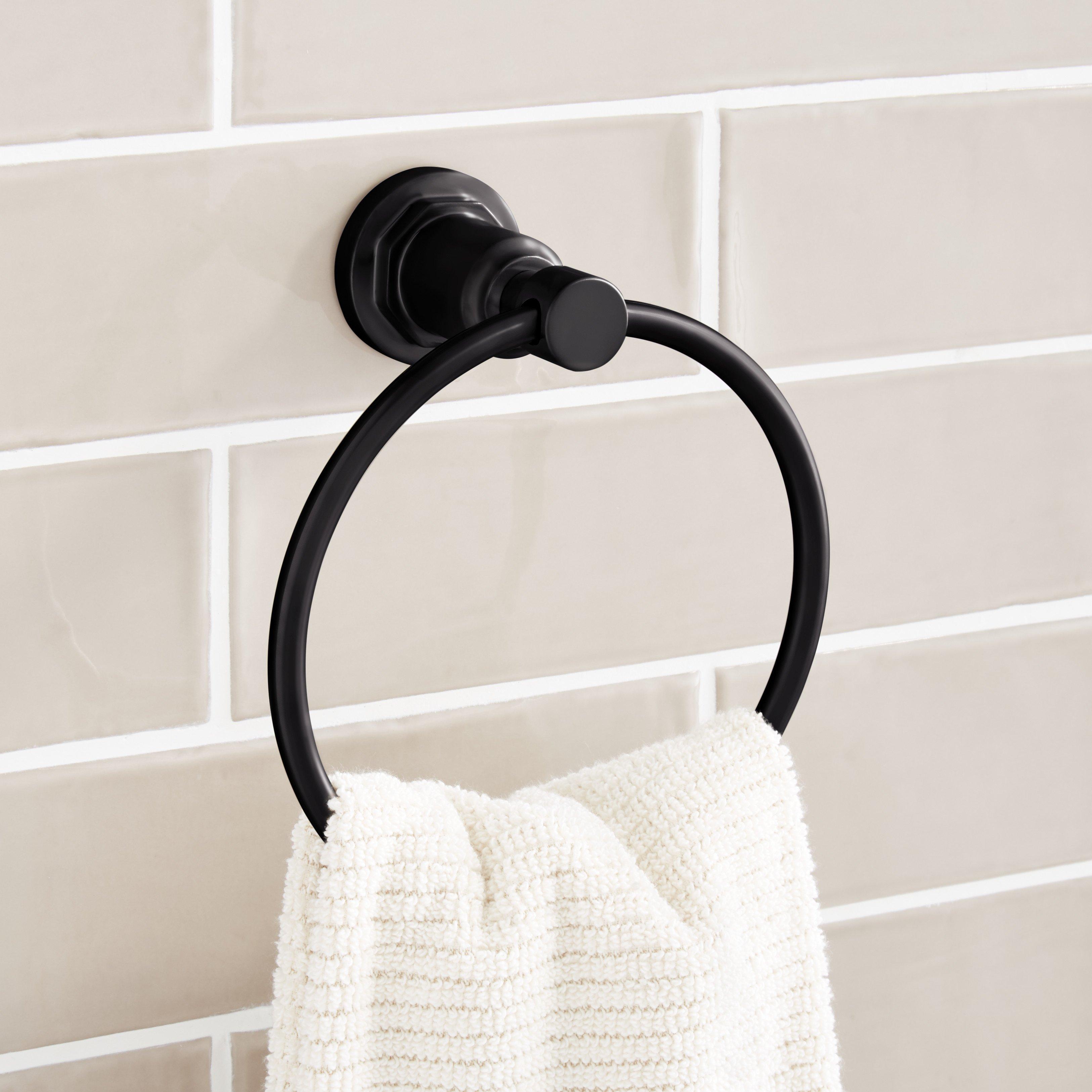 Anthracite grey towel online ring