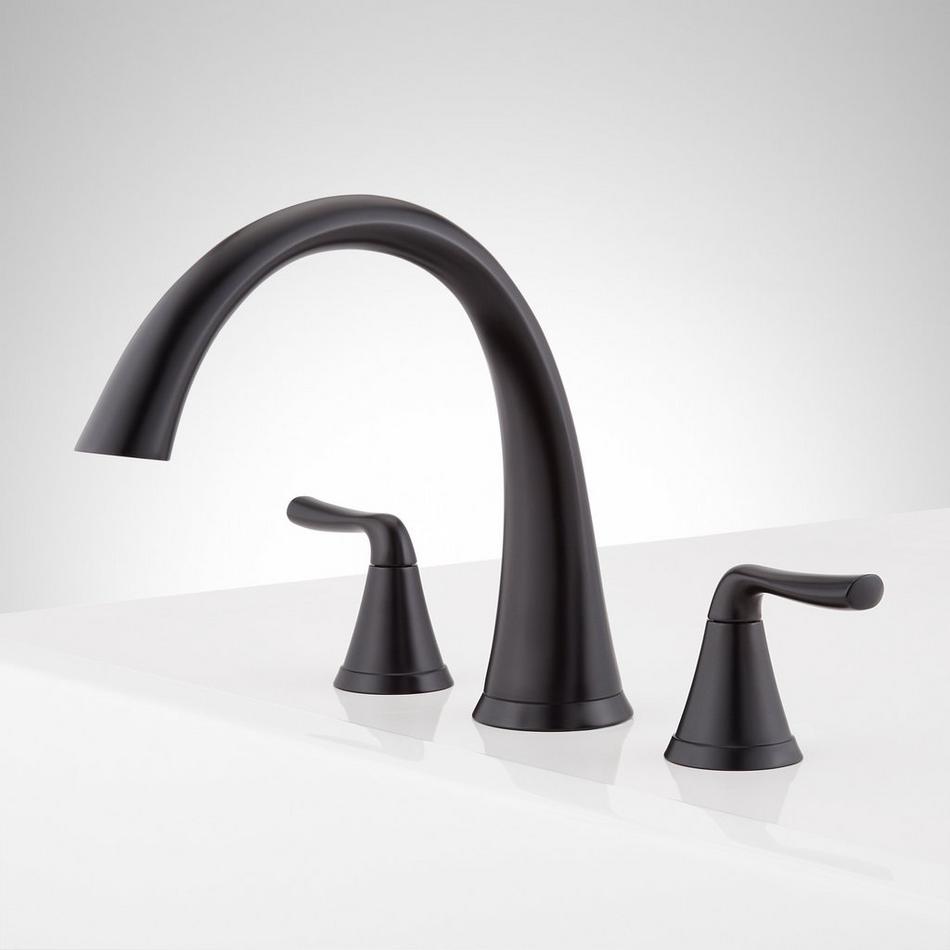 Provincetown 3-Hole Roman Tub Faucet - Without Rough-In Valve - Matte Black, , large image number 1