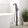 Provincetown Freestanding Tub Faucet with Hand Shower - Matte Black, , large image number 0
