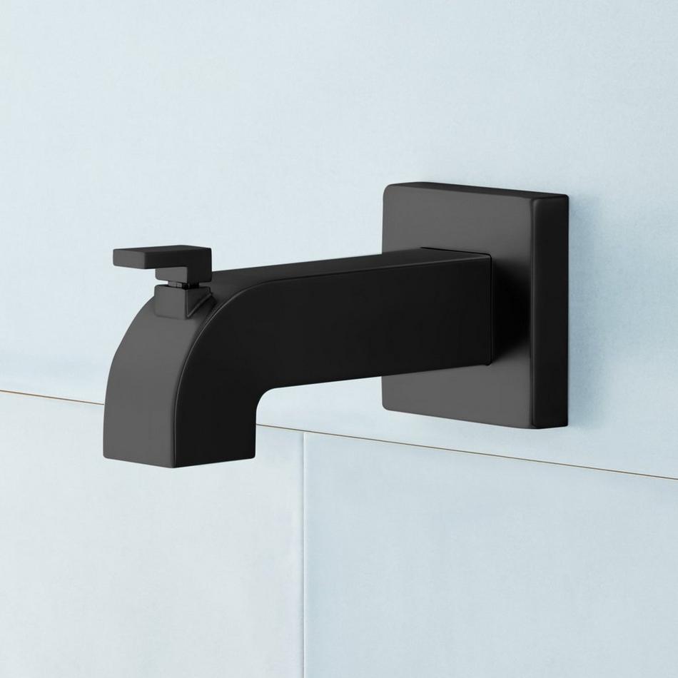 Rigi Pressure Balance Tub and Shower Set Trim - Matte Black, , large image number 3
