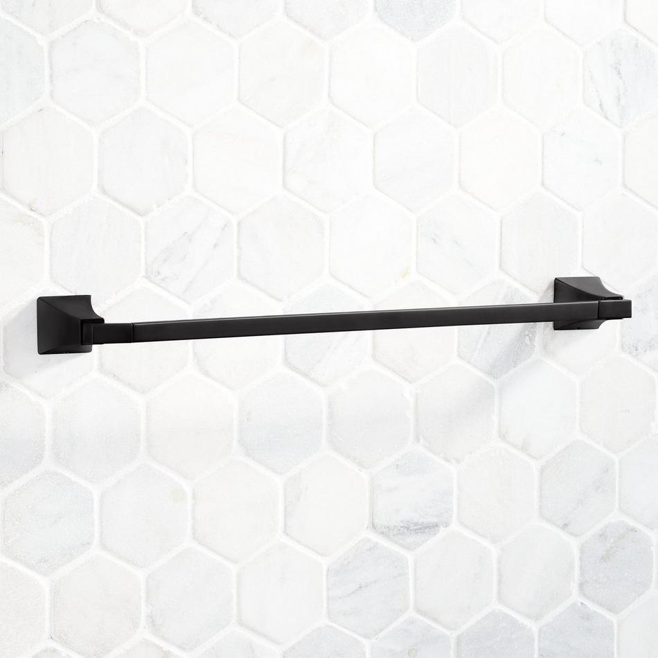 24" Vilamonte Towel Bar - Matte Black, , large image number 1