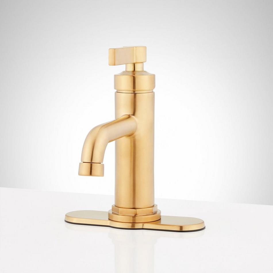 Greyfield Single-Hole Bathroom Faucet - Brushed Gold, , large image number 4