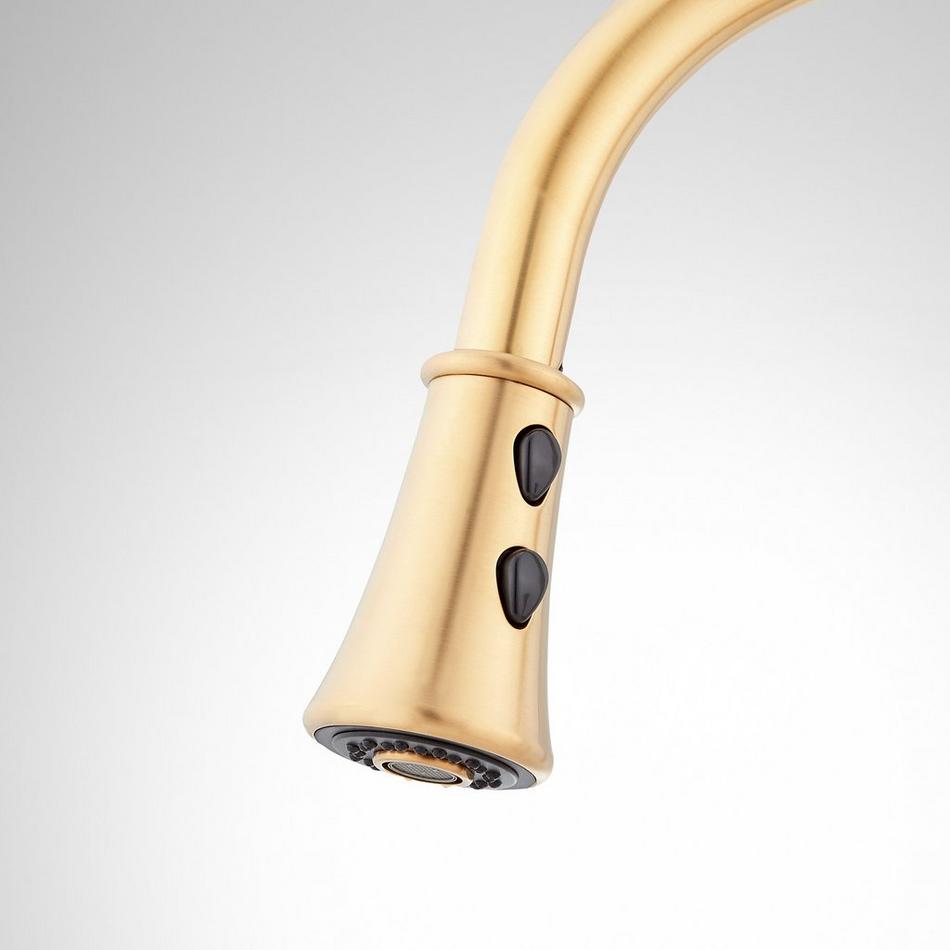 Perdita Single-Hole Pull-Down Kitchen Faucet - Brushed Gold, , large image number 2