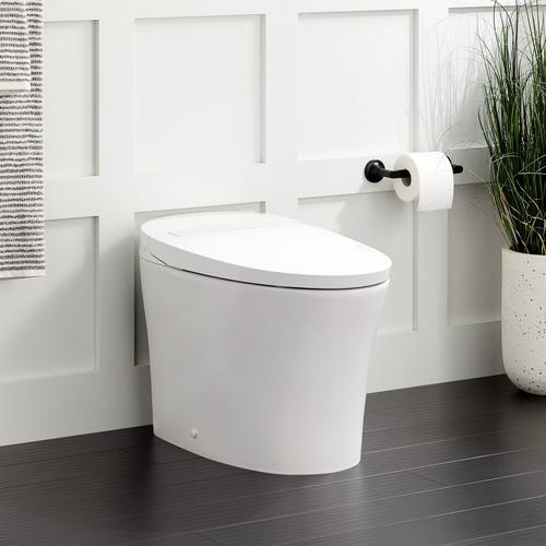 15" tankless elongated toilet