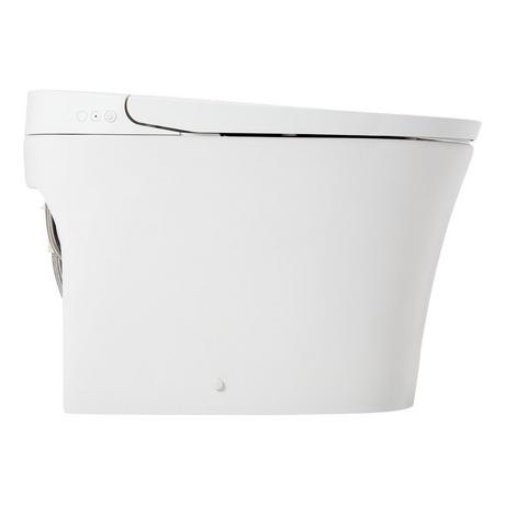 Narelle One-Piece Elongated Tankless Battery Operated Toilet