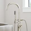Gunther Freestanding Tub Faucet With Hand Shower - Polished Nickel, , large image number 1